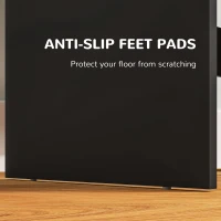 HOMCOM Makeup Vanity Table with LED Lights, for Bedroom, Modern Dressing Table with Drawers, Compartments, Black(m-7)