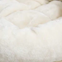 PawHut 55" Cat Tree, Wood Cat Tower for Indoor Cats with Scratching Post, Condo Bed, Natural(m-9)