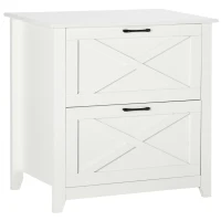 Vinsetto Vertical File Cabinet with Hanging Bars for A4 Size for Home Office, 29.9"x 19.7"x 30.3", White(m-11)