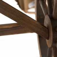 Outsunny Outdoor Garden Coffee Table Patio Display Desk Natural Fir Wood Water-Resistant(m-7)