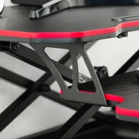 Vinsetto Liftable Computer Stand Height Adjustable Ergonomic E-sports Desktop Stand PC w/ Keyboard Tray Widely Compatible, Workstation Riser for Home Office Dormitory(m-10)