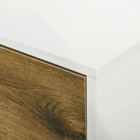 HOMCOM Coffee Table with 4 Drawers for Living Room, Cocktail Table, Center Table for Living Room, Natural(m-9)