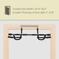 Soozier Doorway Pull Up Bar, Multifunctional Chin Up Bar, Door Exercise Equipment for Home Gym(m-7)