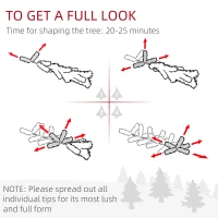 HOMCOM 6.5 Foot Pencil Artificial Christmas Tree, Slim Pine Needles Xmas Tree with Realistic Branches, Pine Cones, Metal Base, Green(m-5)