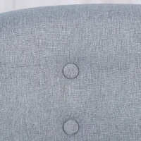 Qaba 2-Seat Linen Fabric and Wooden Frame Sofa Couch for Kids and Toddlers Ages 3-7, 11" High Seat, Grey(m-9)