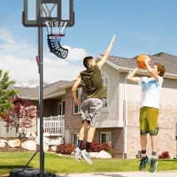Soozier Basketball Hoop Ball Returner, Height Adjustable Basketball Rebounder with 360° Rotatable Return Chute, Black(m-9)