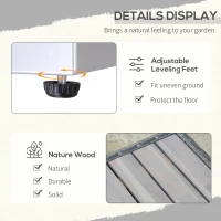 Outsunny 7-Piece Patio Furniture Sets PE Rattan Sectional Sofa Set Outdoor Conversation Set w/Acacia Top Coffee Table & Cushion for Garden, Backyard, Grey(m-7)