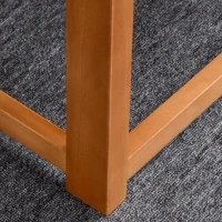 Outsunny 4 Seater L Shaped Patio Furniture Set, Wood Outdoor Sectional Sofa Conversation Set with Coffee Table and Cushions for Garden, Backyard, Porch and Poolside, Grey(m-8)