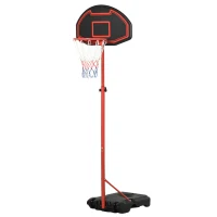 Soozier Portable Basketball Hoop, 5-7FT Adjustable Basketball System with 29" Shatterproof Backboard for Backyard Driveway Indoor Outdoor(m-11)