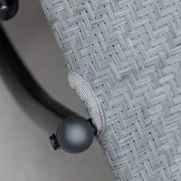 Outsunny Zero Gravity Rocking Lounge Chair, Patio Rocker w/ Removable Pillow, Recliner Seat for Indoor & Outdoor, Breathable Texteline, Grey(m-10)