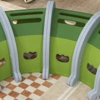 Qaba Crocodile Design Kids Play Tunnel for Kids to Crawl Through, 76" Long(m-9)