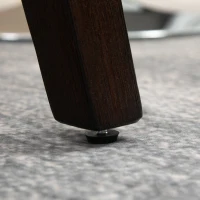 HOMCOM Set of 2 Tufted Bar Stool Chairs, Grey(m-9)