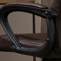 Vinsetto High Back Office Chair Swivel Executive PVC Leather Ergonomic Chair, Adjustable Height, Brown(m-10)
