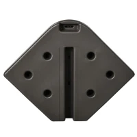 Outsunny 4-Piece 175lb Cantilever Patio Umbrella Base Weights for Offset Hanging Umbrella, HDPE Water or Sand Filled Umbrella Weights for Cross Base Stand, Brown(m-9)