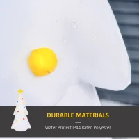 HOMCOM 8ft Christmas Inflatable Glowing Christmas Tree, Outdoor Blow-Up Yard Decoration with LED Lights Display(m-5)