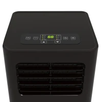 HOMCOM 8000 BTU Mobile Air Conditioner, 345 Sq. Ft., AC Unit with Dehumidifier, Sleep, 24H Timer On/Off, Window Kit, Black(m-9)