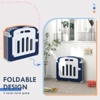 Qaba Foldable Baby Playpen, 57" x 57" Baby Play Yard, Kids Activity Center with Anti-Slip Base, 14 Panels(m-5)