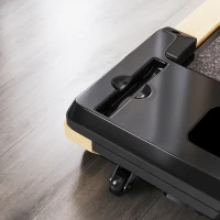 Soozier 2.5HP Walking Pad, Wood Under Desk Treadmill with Remote Control, Transport Wheels and LED Display for Home Gym Office(m-9)