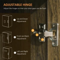 HOMCOM Microwave Cart on Wheels Utility Trolley Storage Sideboard Bookcase with 2-door Cabinet, Grey Wood Grain(m-7)