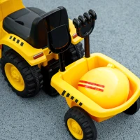 Qaba Caterpillar Licensed No Power Ride On Tractor with Shovel, Trailer(m-7)