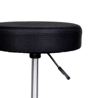 HOMCOM Adjustable Hydraulic Swivel Massage Salon Stool Facial Spa Tattoo Saddle Chair with 3 Changeable Seat Covers, Red/White/Black(m-7)