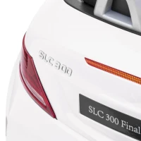 Aosom Mercedes SLC 300 Licensed Kids Electric Car with Remote Control, 12V Battery Powered Kids Ride on Car with Music, Lights, Suspension for 3-6 Years Old, White(m-9)