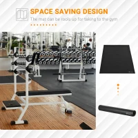 Soozier Multi-purpose Exercise Equipment Mat, Non-slip Treadmill Exercise Bike Floor Protection Mat, Gym Fitness Workout Mat, 7.2 x 3.9ft(m-4)