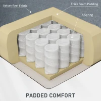 HOMCOM Manual Recliner Chair with Vibration Massage, Reclining Chair for Living Room with Side Pockets, Dark Grey(m-6)