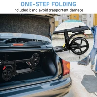 Soozier Kick Scooter Foldable Aluminum Ride On Toy For 8+ Adult Teens with Foot Brake, Adjustable Handle, 7.75'' Big Wheels, Black(m-6)