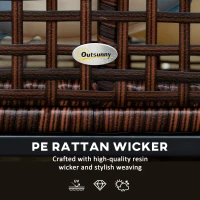 Outsunny Pool Float Storage, Pool Caddy, with Wheels, 43.25" L x 22.5" W x 28" H, Mixed Brown(m-6)