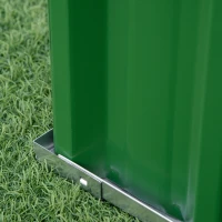 Outsunny 5.7' x 3' x 1' Raised Garden Bed, Galvanized Metal Planter Box for Vegetables Flowers Herbs, Green(m-9)