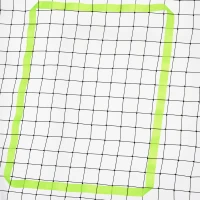 Soozier 4 x 5.7ft Volleyball Rebounder Net with Strike Zone, Baseball Lacrosse Training Net for Pitching and Fielding(m-10)