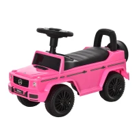 Aosom Compatible Baby Toddler Push Car Foot-to-Floor Ride-On Wheel Mercedes-Benz G350 Licensed Pink(m-11)