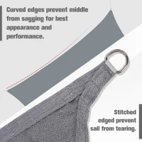 Outsunny 10ft x10ft Square Canopy Sun Sail Shade Garden Cover UV Protector Outdoor Patio Lawn Shelter with Carrying Bag Grey(m-6)