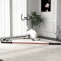 Soozier 7.2ft Weight Bar, Olympic Bar with Rotating Sleeves, Non-Slip Knurling Grip, 1500lbs Weight Capacity, Red(m-10)