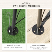 Outsunny Vintage Style Garden Arch, 7.5FT Patio Outdoor Arbor Metal Trellis Support For Vines, Climbing Plants Decoration, Black(m-6)