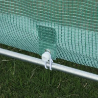 Outsunny Walk-in Greenhouse 20x10x7ft Heavy Duty Outdoor Backyard Seed Plant Vegetables Grow Warm House Green(m-10)