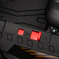 Qaba 12V Kids Ride On Dump Truck Construction Vehicle w/ Electric Dump Bed, Shovel, Spring Suspension Wheels(m-10)