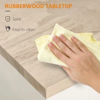 HOMCOM Kitchen Island Cart, Rolling Island Table with Solid Wood Top, Trolley Cart with Drawer, Storage Cabinet & Towel Rack, White(m-6)