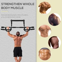 Soozier Doorway Pull Up Bar, Multifunctional Chin Up Bar, Door Exercise Equipment for Home Gym(m-5)