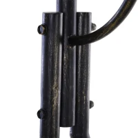 Outsunny 2 Seater Porch Swing Chair, Weather Resistant Outdoor Swing Seat with Metal Frame for Garden, Backyard, Lawn, Black(m-10)