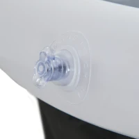 Outsunny Cold Plunge Tub, Portable Ice Bath Cold Water Therapy Tub with Thermo Lid, for Athletes Recovery, Black(m-9)