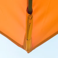 Outsunny 9.8x9.8ft Cantilever Umbrella Rotatable Square Top Market Parasol with 4 Adjustable Angle for Backyard Patio Outdoor Area Orange(m-9)