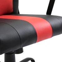 Vinsetto Office Chair High Back Racing Style Gaming Chair Adjustable PU Leather Swivel Computer Task Seat with Lumbar Support and Pillow Red(m-9)