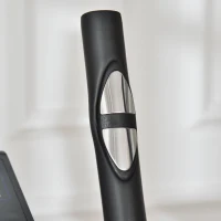 Soozier 2-in-1 Elliptical and Bike Cross Trainer with LCD Screen and Magnetic Resistance for Home Gym Use, 264 lbs Weight Capacity(m-8)