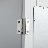 kleankin Bathroom Mirror Cabinet, Wall Mounted Medicine Cabinet with Door and Shelves, White(m-10)