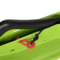 Soozier Kids Snow Racer Sleds with Padded Rubber Seat, Green(m-10)
