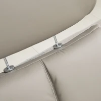 HOMCOM Recliner Chair with Ottoman, 360° Swivel Reclining Chair with Wood Base and Matching Footrest, Grey(m-8)