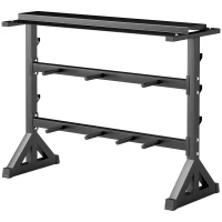 Soozier 1100LBS Capacity Weight Rack, Weight Plate Rack, and Dumbbell Rack for Home Gym Storage(m-2)