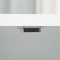 PawHut Cat Litter Box Enclosure Hidden Cat Furniture Cabinet Indoor Cat Washroom Double-door Nightstand End Table with Cat Hole Window White(m-10)